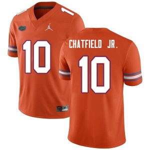 Men's Florida Gators #10 Andrew Chatfield Jr. NCAA Nike Orange Authentic Stitched College Football Jersey MXT3562QP